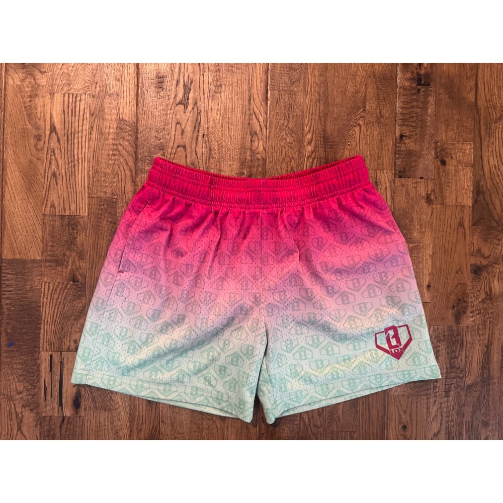 Baseball Lifestyle 101 Watermelon Gradient Shorts Youth Size XL